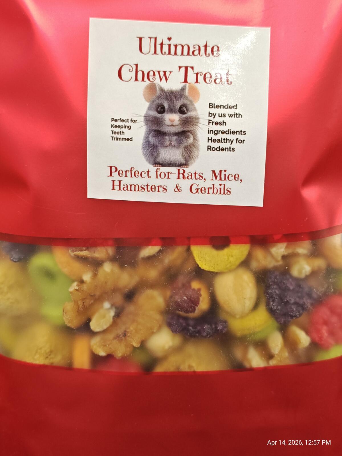 Ultimate Chew 2.0 NEW treat for Rats, Mice, Hamster, Gerbils, Degus & Rodents