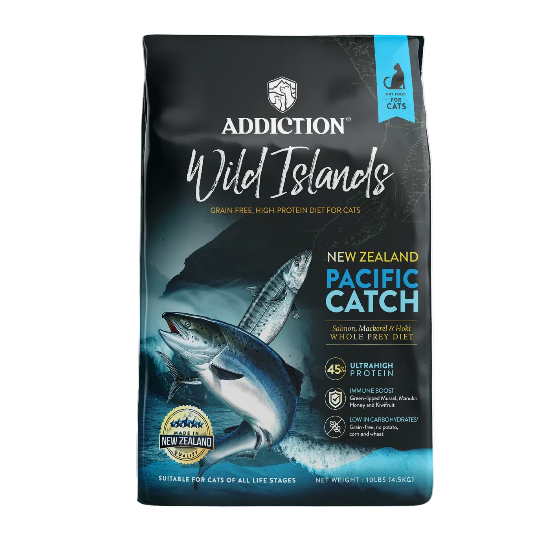 Wild Islands Pacific Catch Premium King Salmon Mackerel & Hoki Dry Cat Food