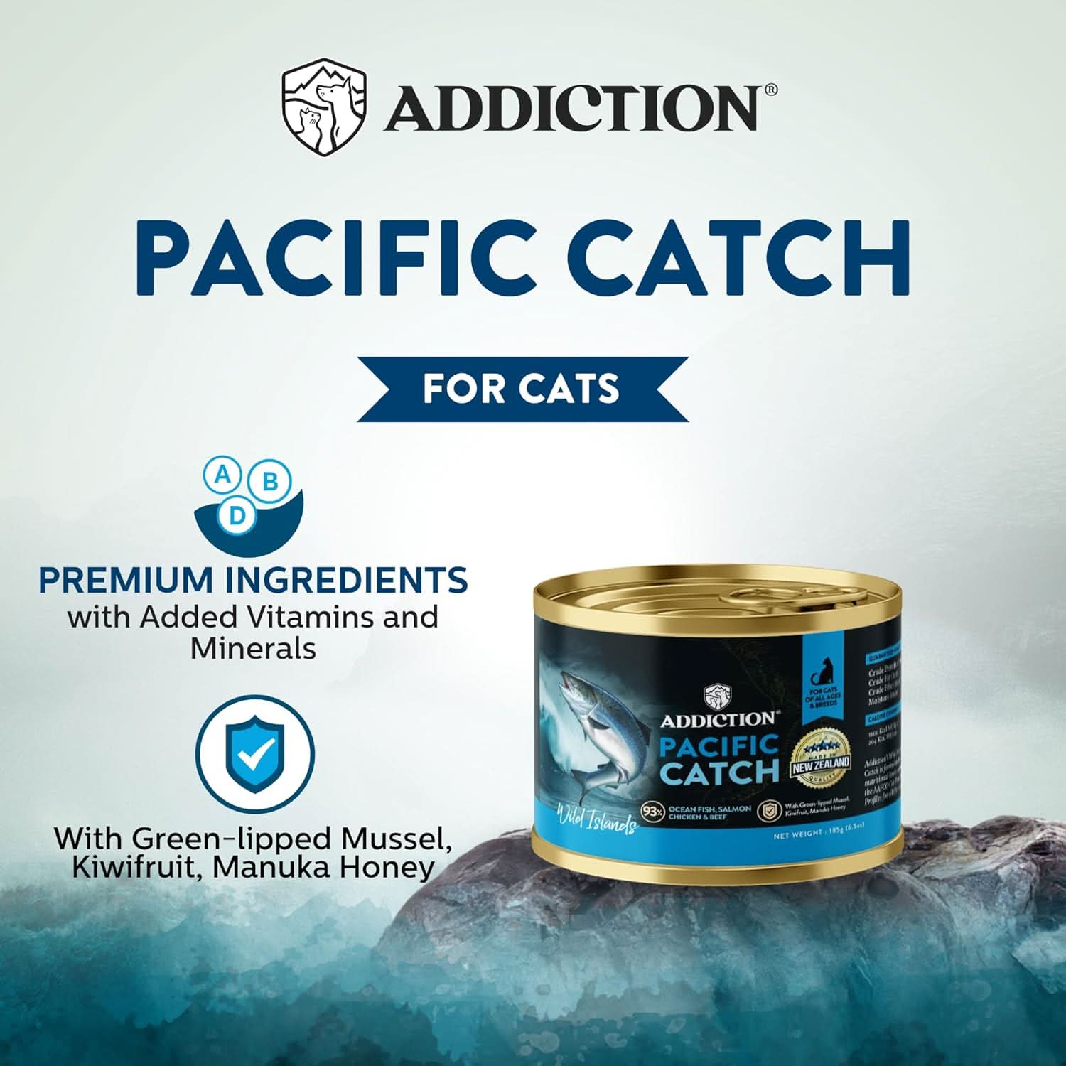 Wild Islands Pacific Catch Premium Ocean Fish & Salmon Grain-Free Canned Cat Food