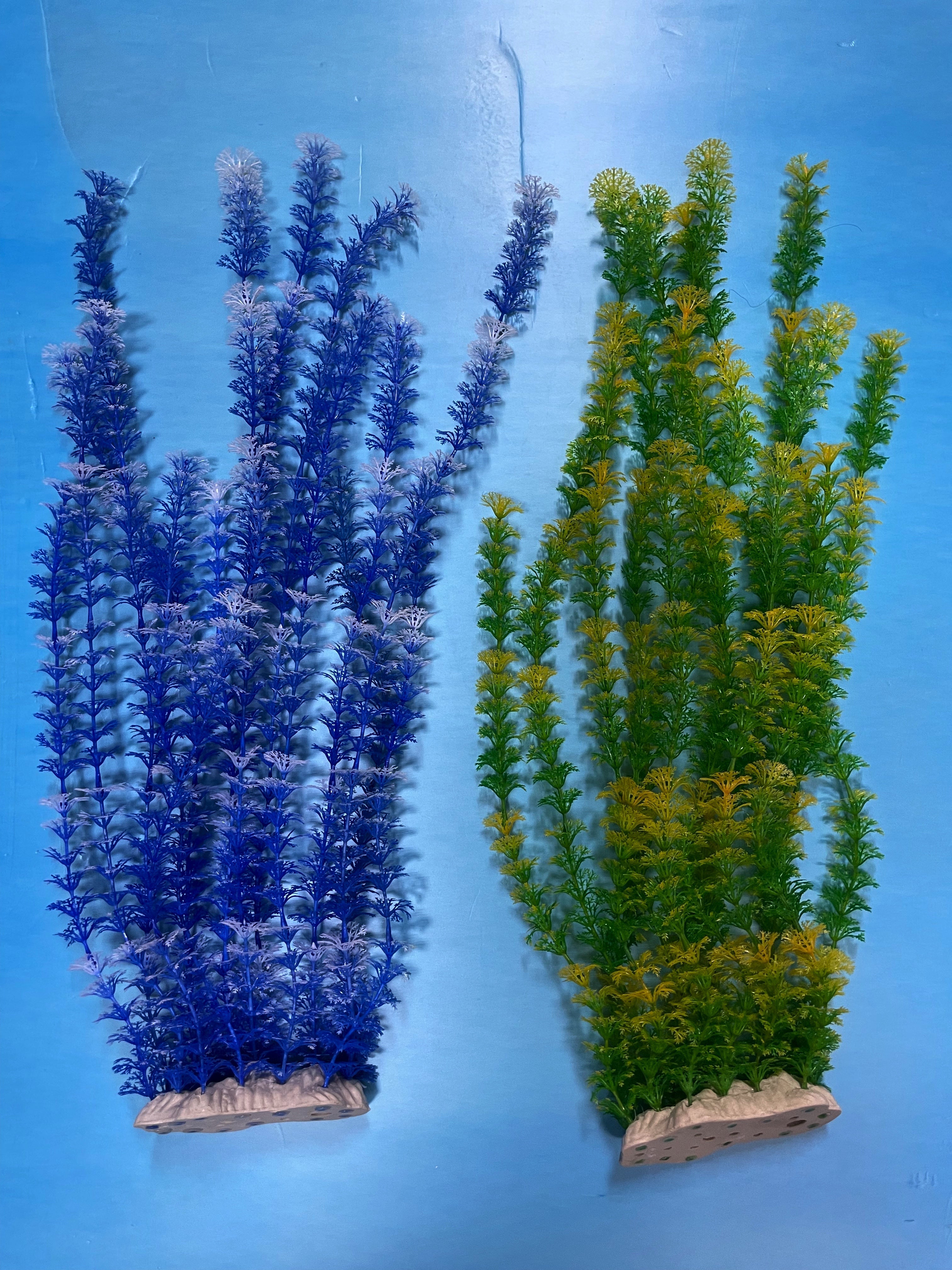 Artificial Aquarium Plant for Fish Tanks, LARGE aquarium plastic plant, 25" TALL