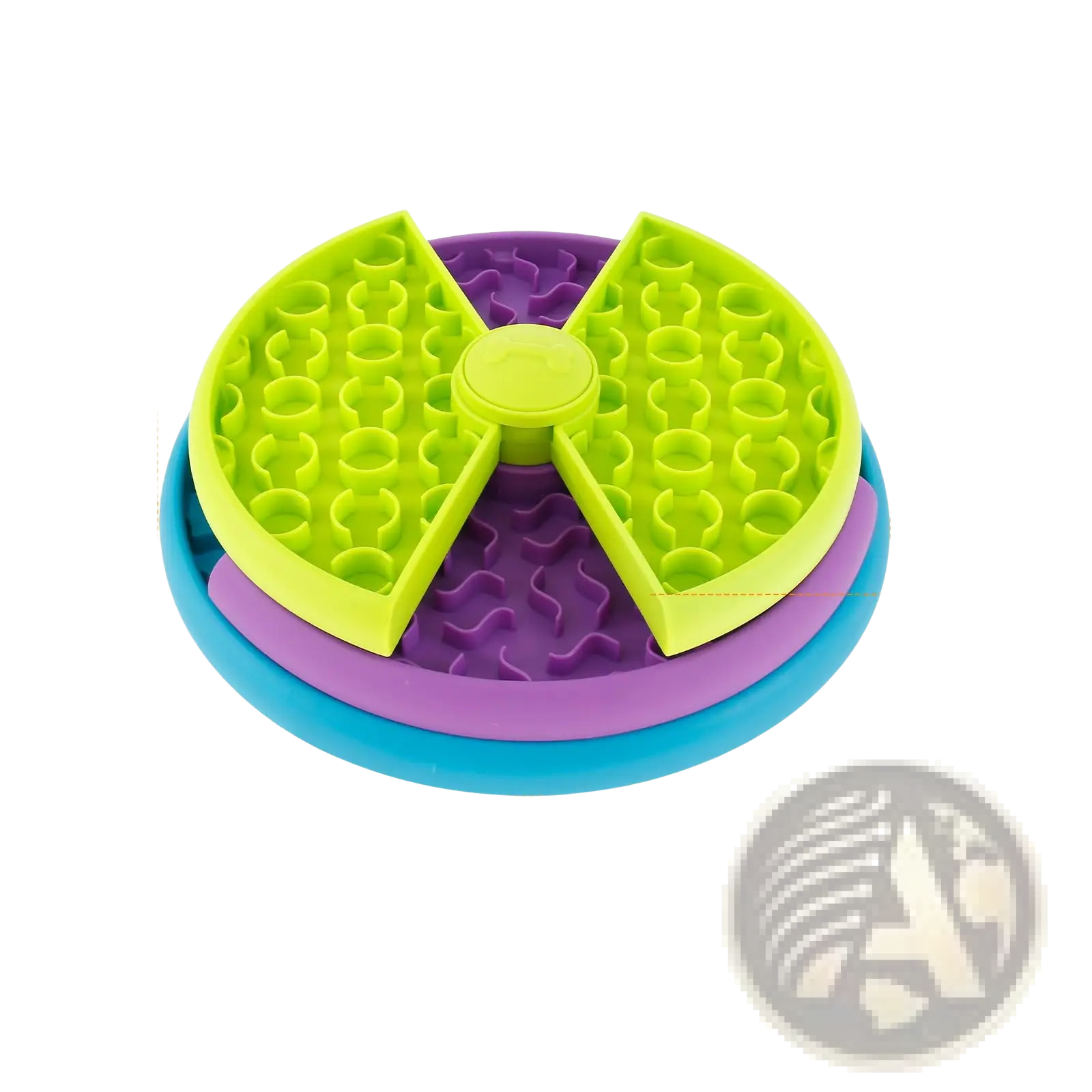 3-in-1 Dog Feeder Puzzle and Lick Mat Slow Feeder Bowl