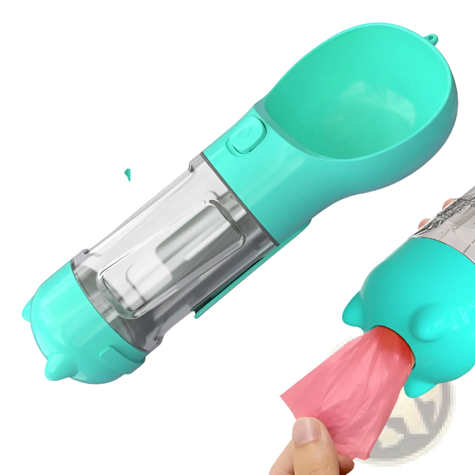 3-in-1 Portable Dog Water Bottle with Food and Bag Dispenser