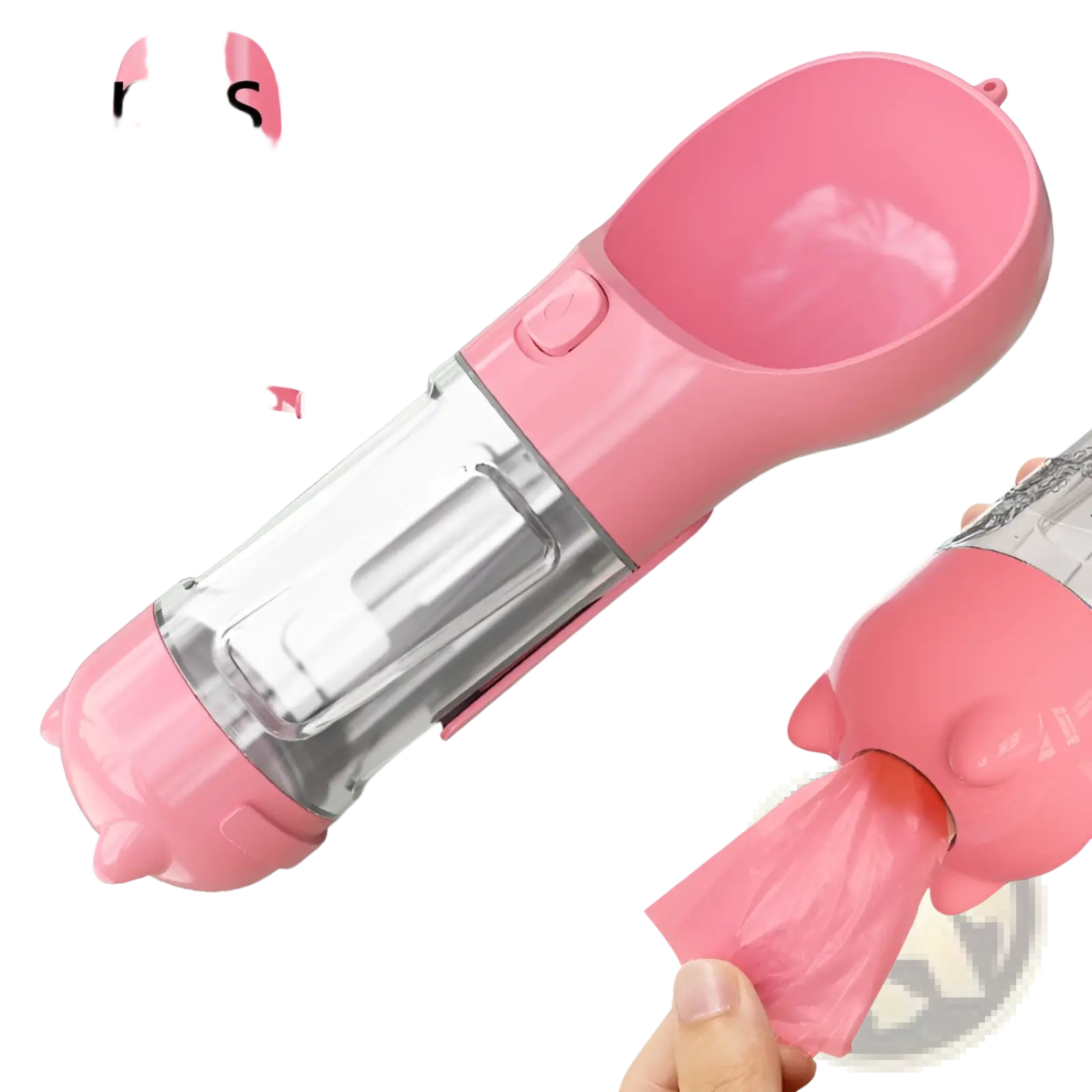 3-in-1 Portable Dog Water Bottle with Food and Bag Dispenser