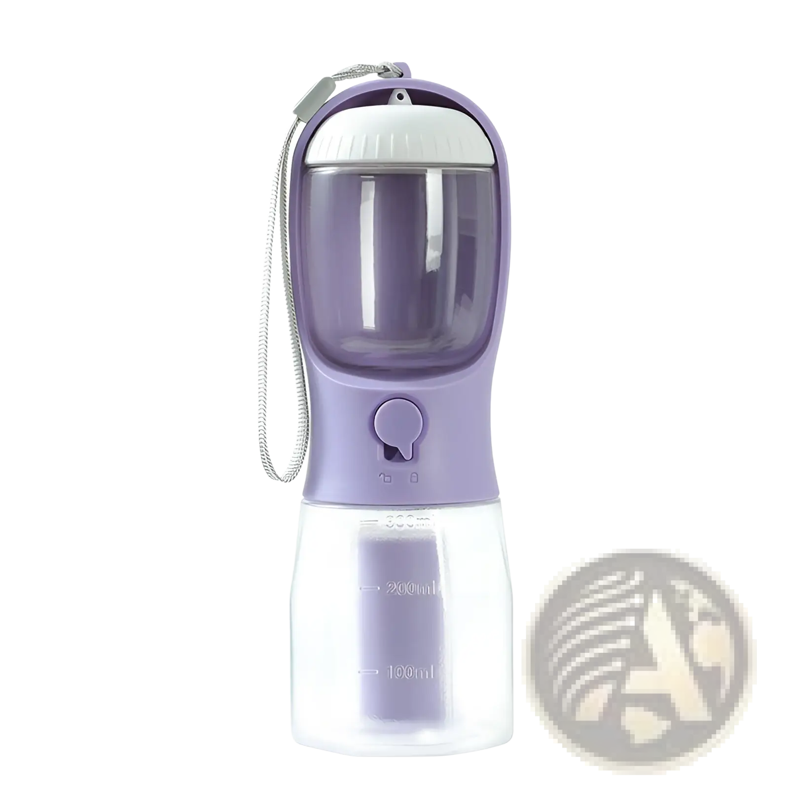 3-in-1 Portable Dog Water Bottle and Food Dispenser