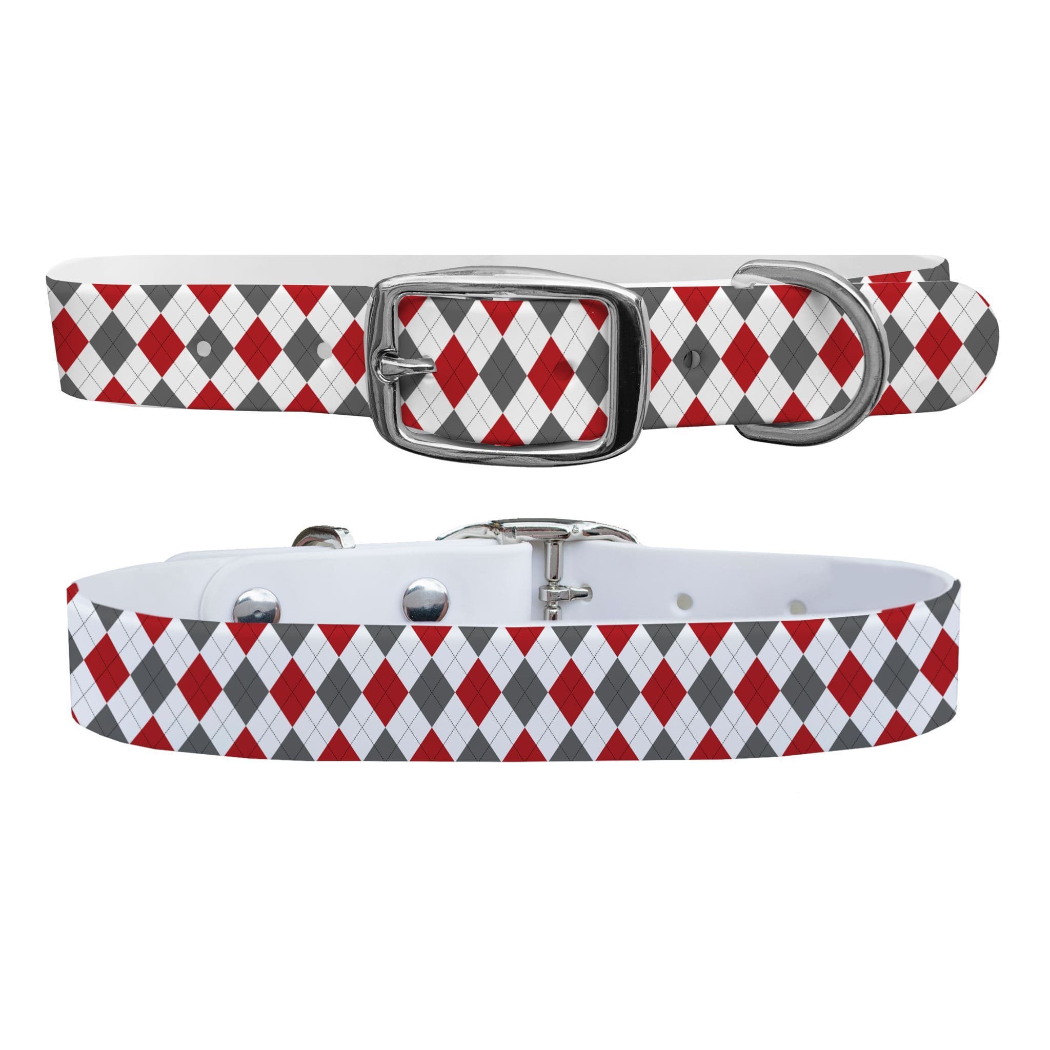 Ohio State Argyle Team Spirit Dog Collar