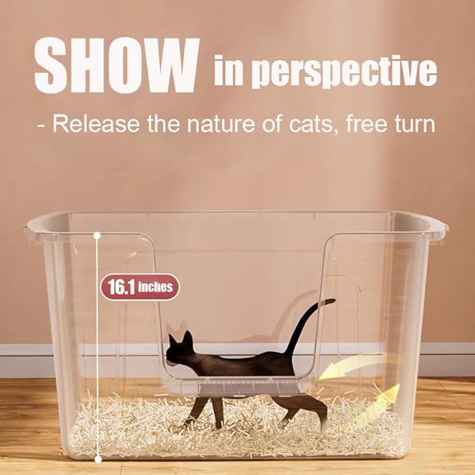 Vealind Extra Large Cat Litter Box 31&