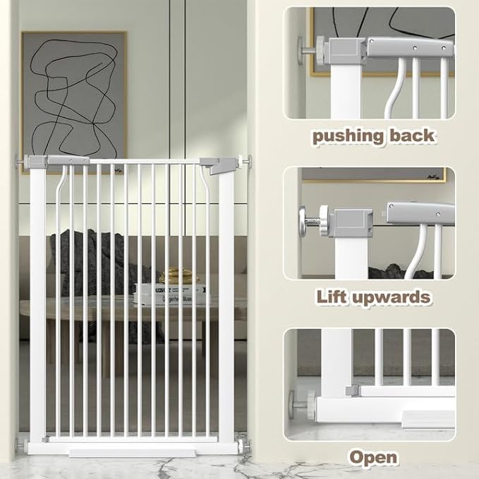 41" Extra Tall Cat Gate for Doorway, 40.6-49.1&