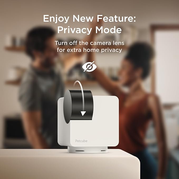 Petcube Cam 360 The Pack of 2 Camera | Ultimate Interactive WiFi Pet and Home Security Pan-Tilt Camera with Phone App, 1080p HD Video, 360° Rotation, Night Vision, Smart Alerts for Home Surveillance