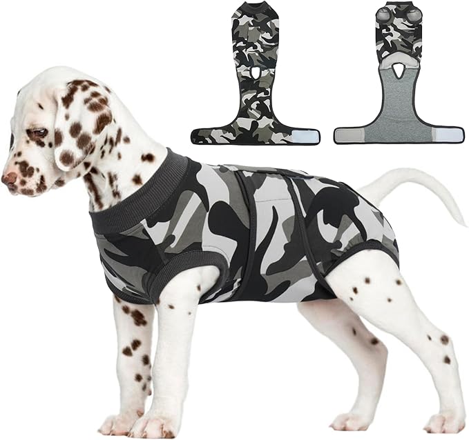 FUAMEY Dog Recovery Suit Male,Dogs Surgery Neuter Suits Puppy Spay Shirts for Female Protect Dog&