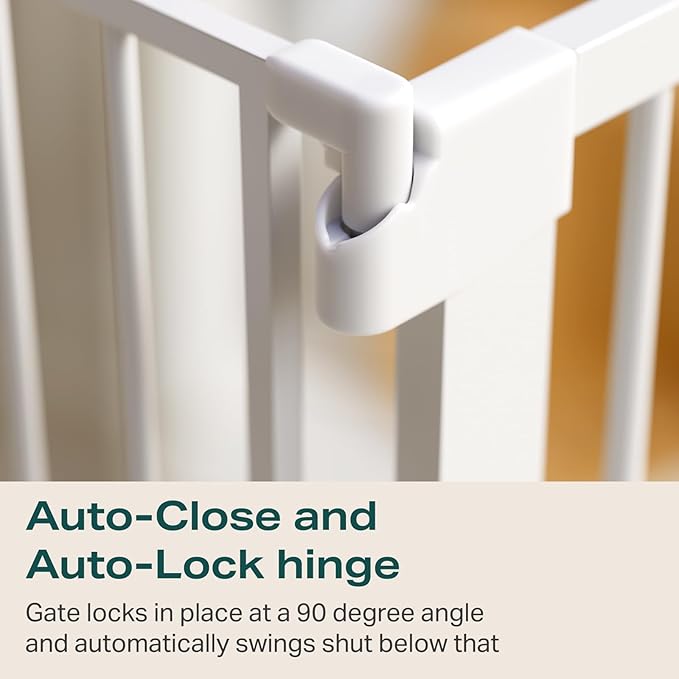 Cumbor 29.7-57" Extra Wide Baby Gate for Stairs, Mom&