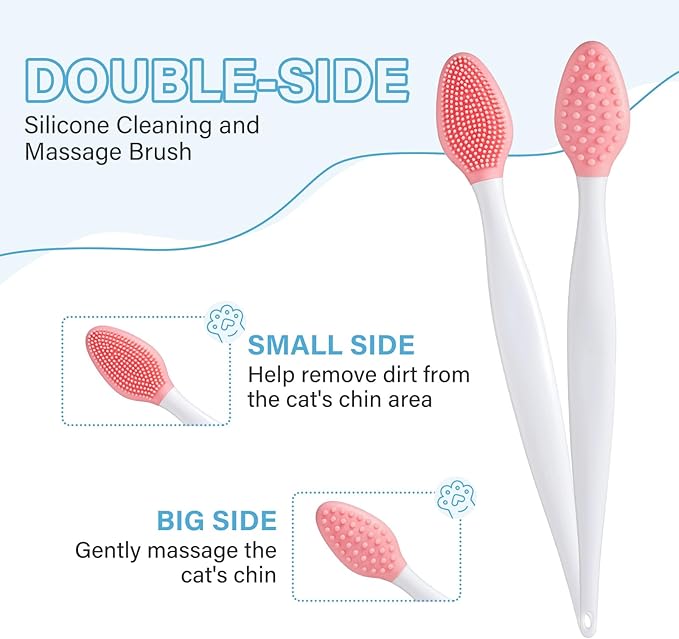 Cat Chin Acne Care Kit - Gently Removes Cat Chin Blackheads, Equipped with Cleansing Brush, Cruelty-Free, Nurtures Cat&