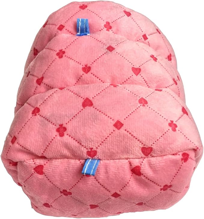 WowowMeow Small Animals Warm Hanging Cage Cave Bed for Hamsters, Guinea-Pigs, Rats, Rabbit and Chinchillas (L, Poker-Pink)