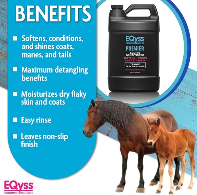 EQyss Premier Equine Conditioner - Moisturize Skin, Detangle Horse&
