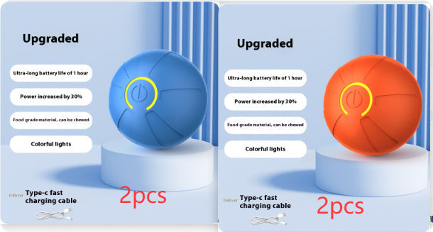Pets Electric Jumping Ball Automatic Dog-teasing Luminous Pet Products Pets Dogs Training Products Ball Toys For Dogs Resistance