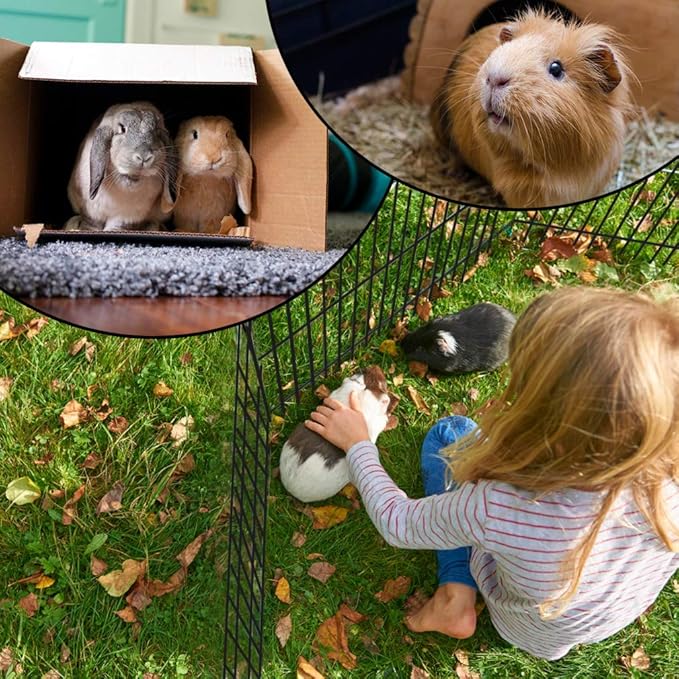 BestPet Metal Wire Playpen, 30 Inch Tall Black