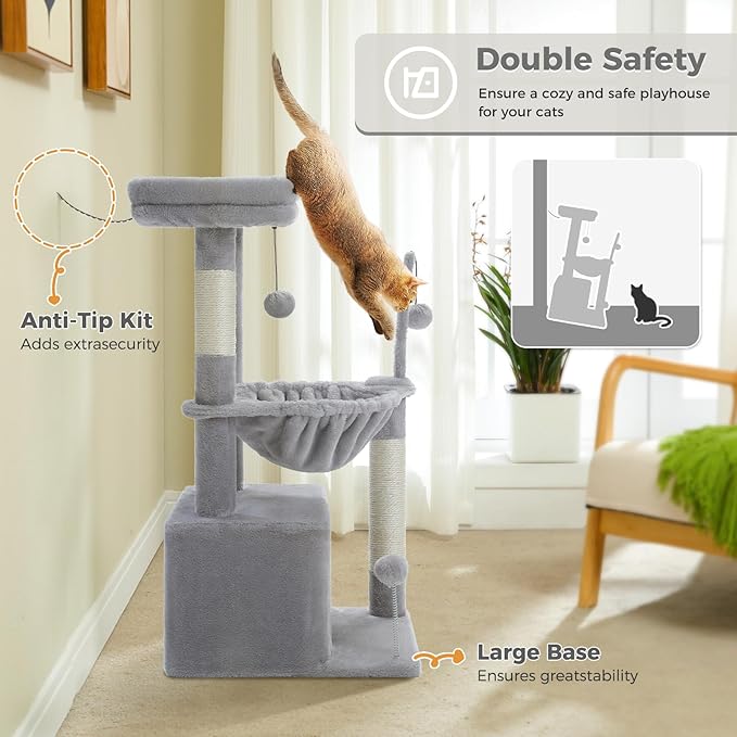 PEQULTI 4-in-1 Cat Tree, 33&