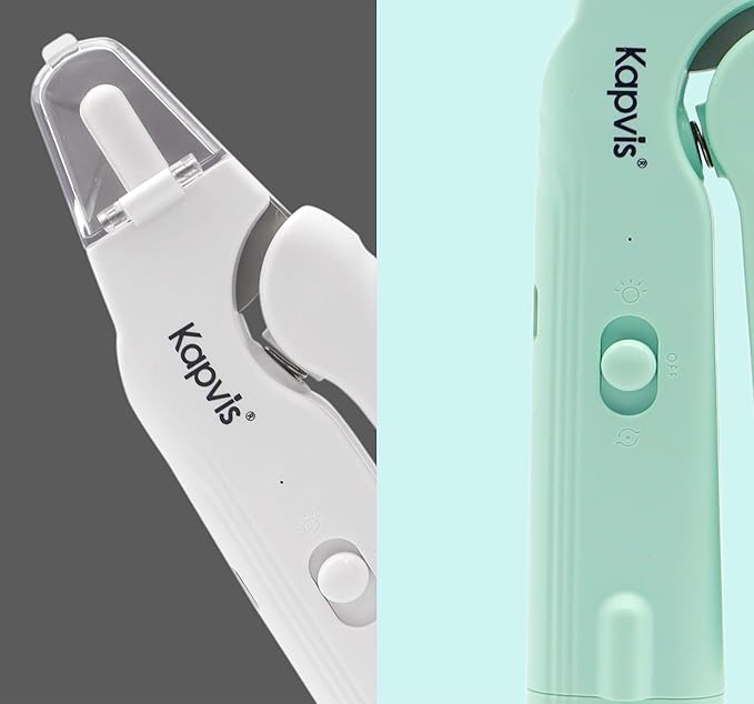 2-in-1 Dog & Cat Nail Clipper and Grinder,LED Lights & Safety Guard for Large Medium Small Dogs Cats Claw Trimmer,Claw Grooming Tool for for Cats and Small Dogs