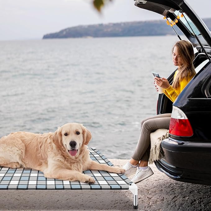 Elevated Outdoor Raised Dog Bed Outdoor Dogs Bed Lifted Pet Hammock Bed Dog Cot for Large Pet Taste Life, Start with A Pet Bed 39&