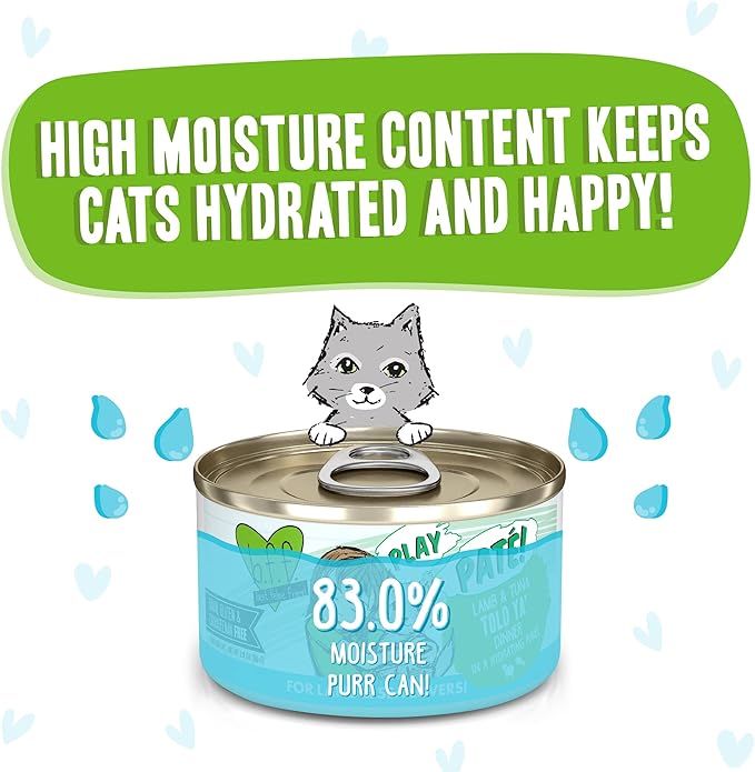 Weruva B.F.F. Play - Best Feline Friend Paté Lovers, Aw Yeah!, Lamb & Tuna Told Ya&
