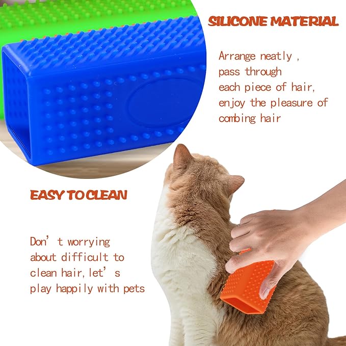 2pcs Pet Dog Cat Hair Remover, Pet Hair Removal Tool, Hollow Cleaner Brush for car,Interior, Furniture, Sofa