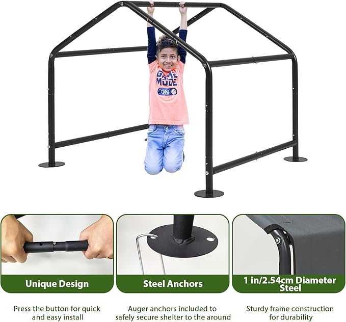 Large Dog Shade for Outside - LitaiL Outdoor Dog Kennel for Small Dogs, 4.1&