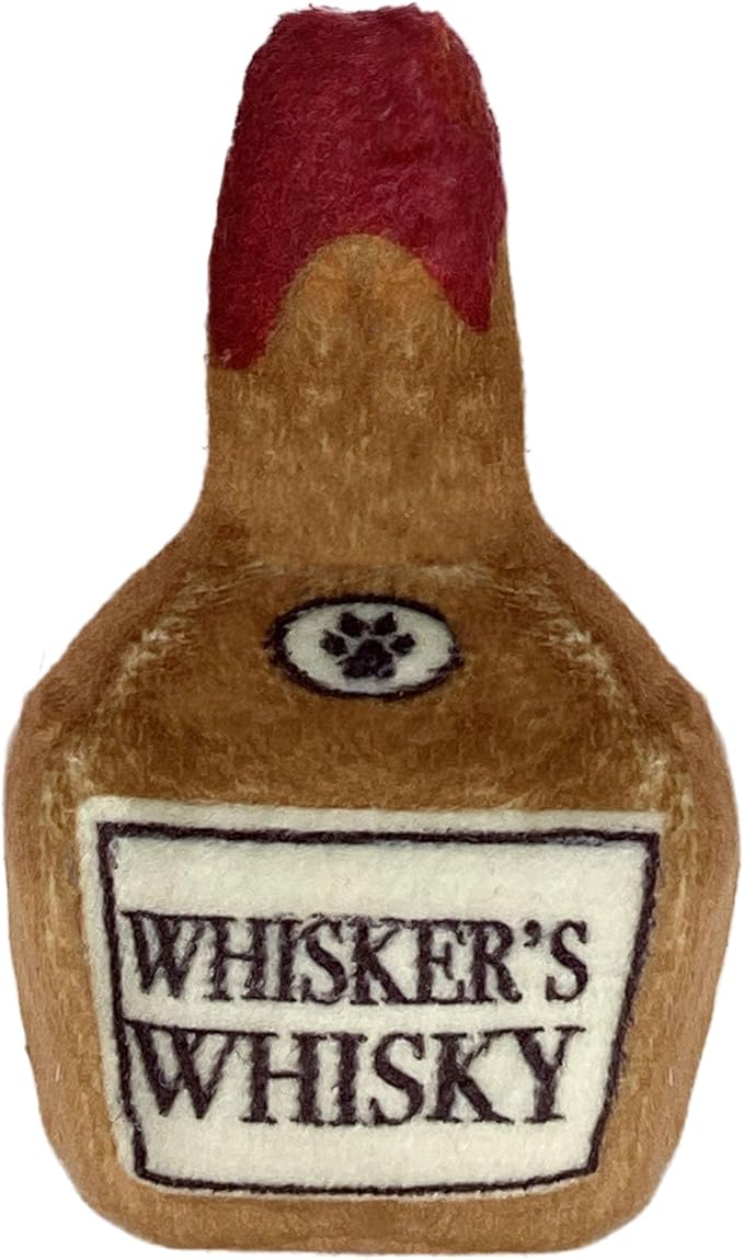 Huxley & Kent Plush Cat Toy - Interactive Catnip Toy for Cats & Kittens - Soft Kitty Toy with Crinkle & Catnip - Fun Indoor Play Toy - Whisker&