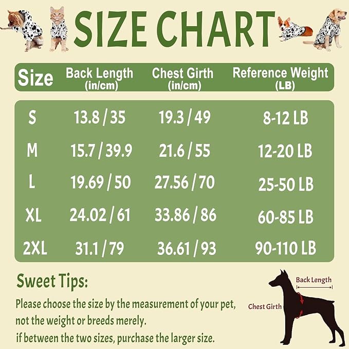Halloween Dalmatian Dog Costume, Cute Animal Dalmatians Print Winter Clothes Sweaters for Halloween Cosplay Autumn Pets&