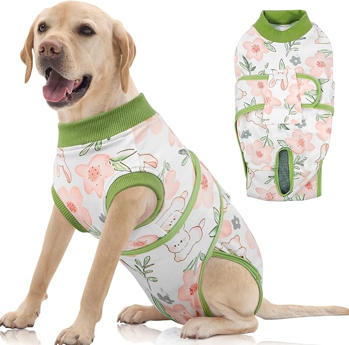 FUAMEY Dog Recovery Suit Male,Dogs Surgery Neuter Suits Puppy Spay Shirts for Female Protect Dog&