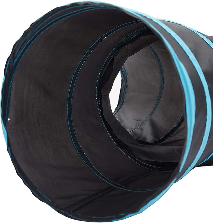 Tempcore Pet Cat Tunnel Tube Cat Toys 3 Way Collapsible, Tunnels for Indoor Cats,Kitty Bored Peek Hole Toy Ball Cat, Puppy, Kitty, Kitten, Rabbit