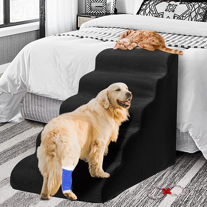 Dog Stairs&Steps for High Beds Up to 28&