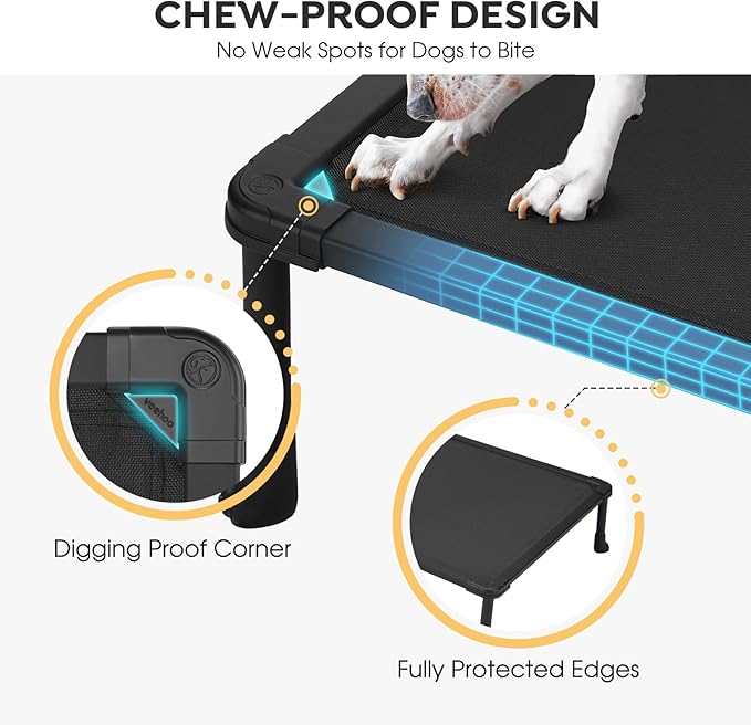 Veehoo Chew Proof Dog Bed - Large Dogs&