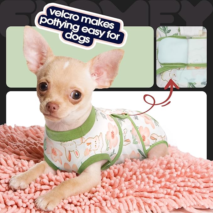 FUAMEY Dog Recovery Suit Male,Dogs Surgery Neuter Suits Puppy Spay Shirts for Female Protect Dog&