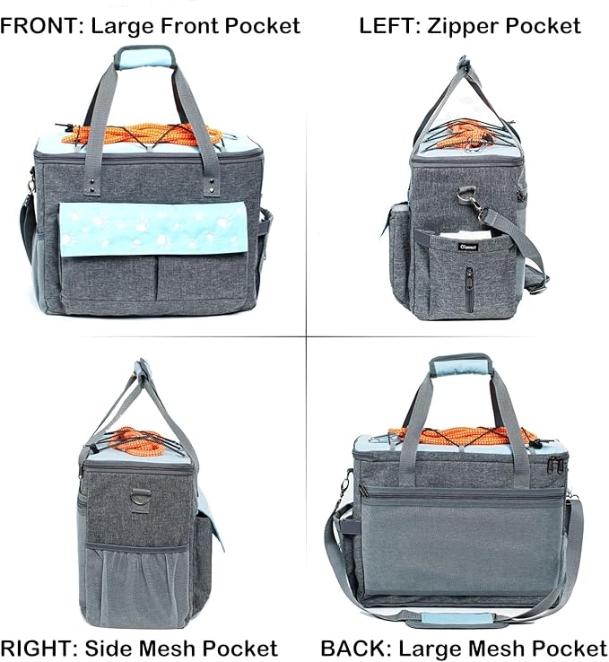 Dog Travel Bag, Airline Approved Dogs Bags for Traveling, 2 Dog &