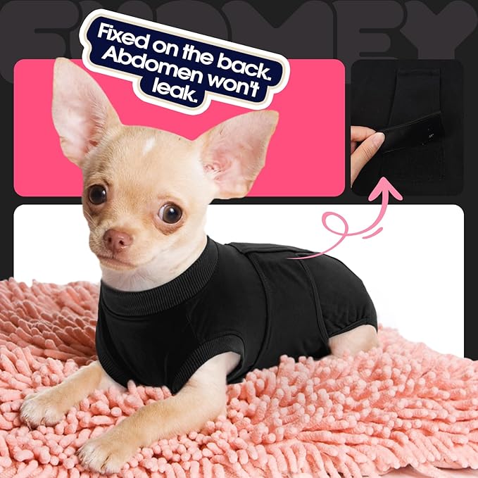 FUAMEY Dog Recovery Suit Male,Dogs Surgery Neuter Suits Puppy Spay Shirts for Female Protect Dog&