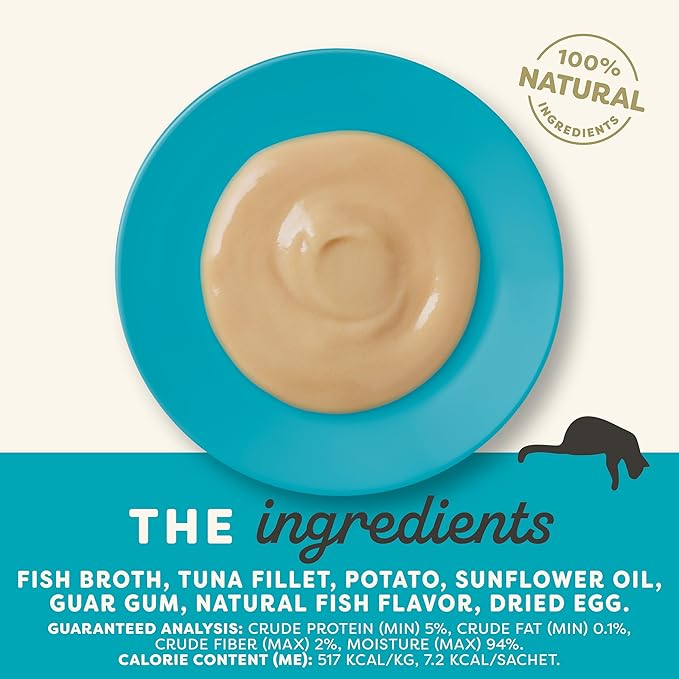 Applaws Lickable Cat Treats, Natural Grain-Free Purée, Limited Ingredient, Tuna Squeeze Up Cat Treats (60 x 0.5 oz Sachets)