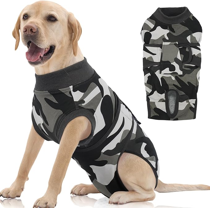 FUAMEY Dog Recovery Suit Male,Dogs Surgery Neuter Suits Puppy Spay Shirts for Female Protect Dog&