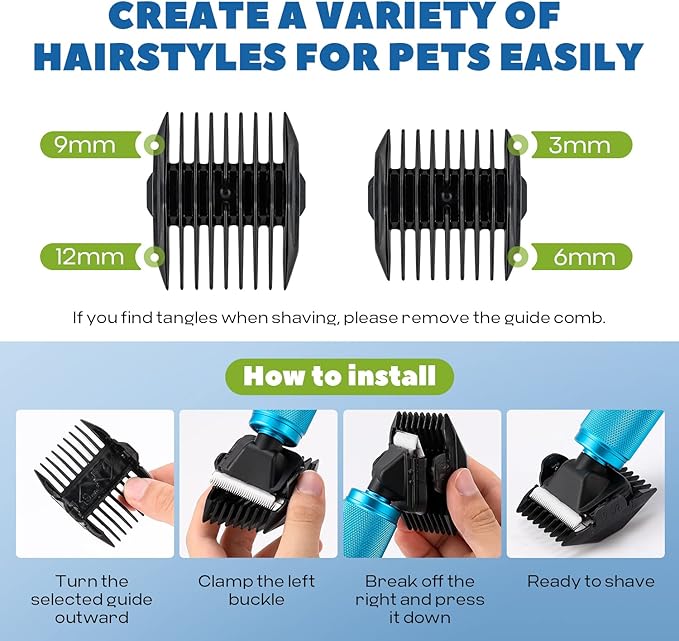 Pet Grooming Clippers 200W LuzRise (118&