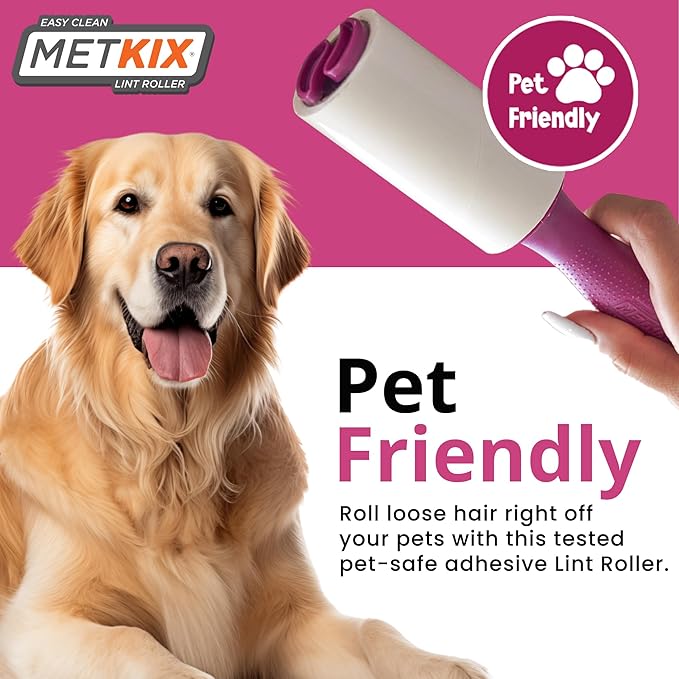 Refill for Metkix Lint Rollers 8 Pack (Total 800 Sheets)