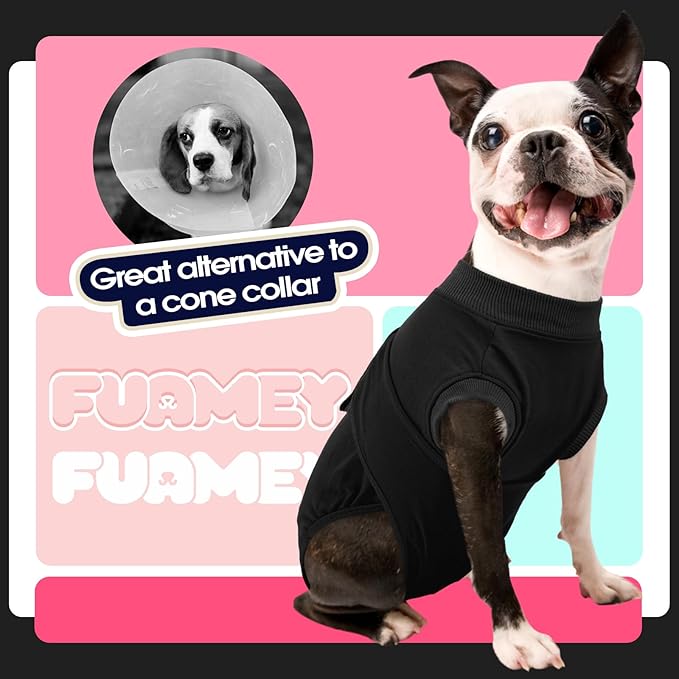 FUAMEY Dog Recovery Suit Male,Dogs Surgery Neuter Suits Puppy Spay Shirts for Female Protect Dog&