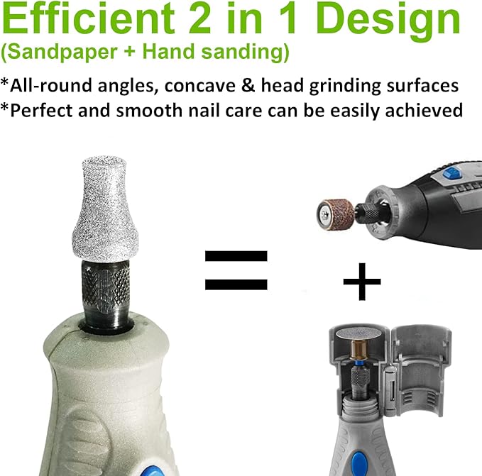 Diamond Dremel Dog Nail Grinder FlashB, Dogs&Pets Nail Care, 1/8&