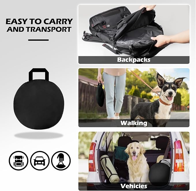 Cat Tent Outdoor, Pet Enclosure Tent Suitable for Cats and Small Animals, Indoor Playpen Portable Exercise Tent with Carry Bag(Black)