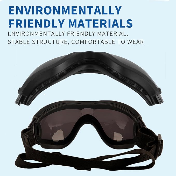 Small Dog Sunglasses with Adjustable Strap UV Protection, Winproof Puppy Sunglasses, Suitable for Dogs Eyes Protection,Soft Dog Goggles