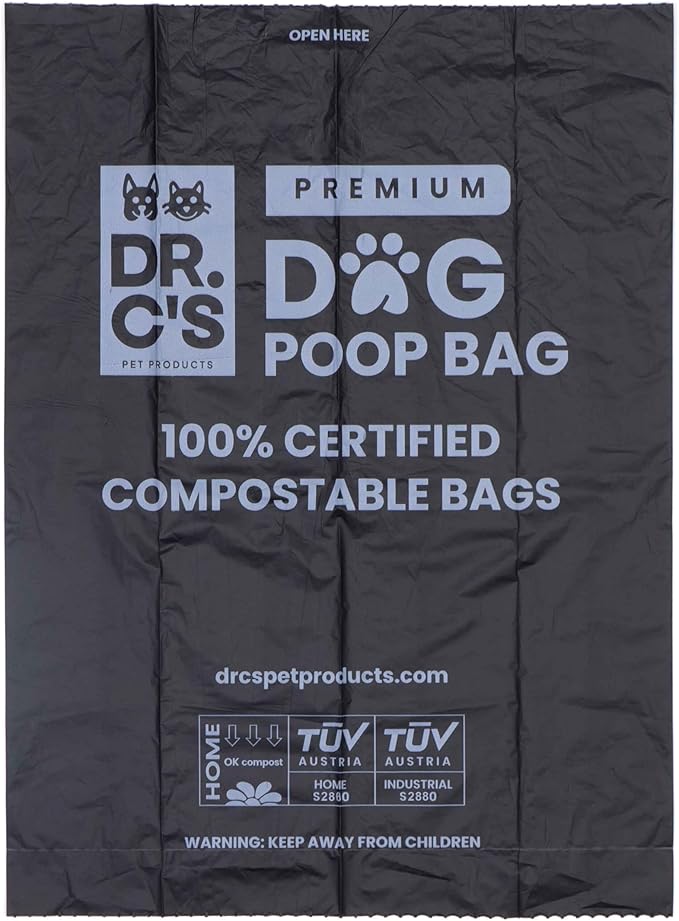 100% Certified Compostable Dog Poop Bags - Dr. C&