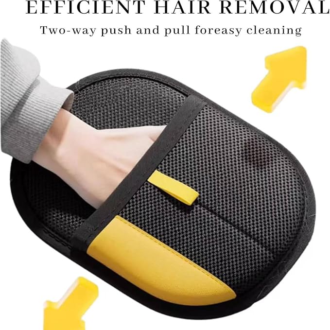 Whisker Gizmo Pet Hair Remover,Reusable Pet Hair Remover Glove,Pet Hair Removal Glove, Ultimate Pet Grooming Glove for Cats & Dogs - Dual-Sided Electrostatic Pet Hair Remover Mittens (2PCS)