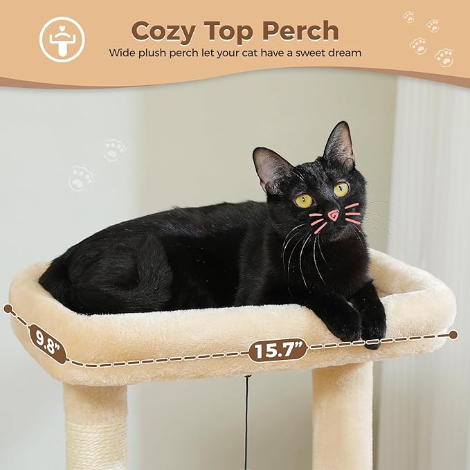 PEQULTI 4-in-1 Cat Tree, 33&