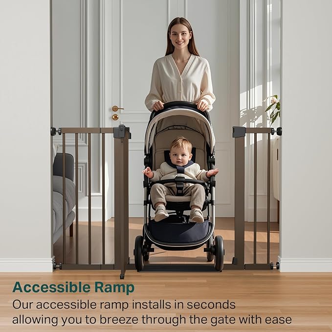 Cumbor 29.7-48" Baby Gate for Stairs, Mom&