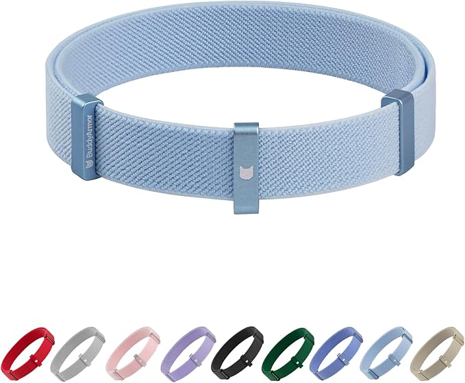 Safety Cat Collar - U.S. IDA Gold Awarding Design, Stretch Elastic Quick Release, Non Breakaway - Light Weight for Kitten, Neck Fit 7.8&