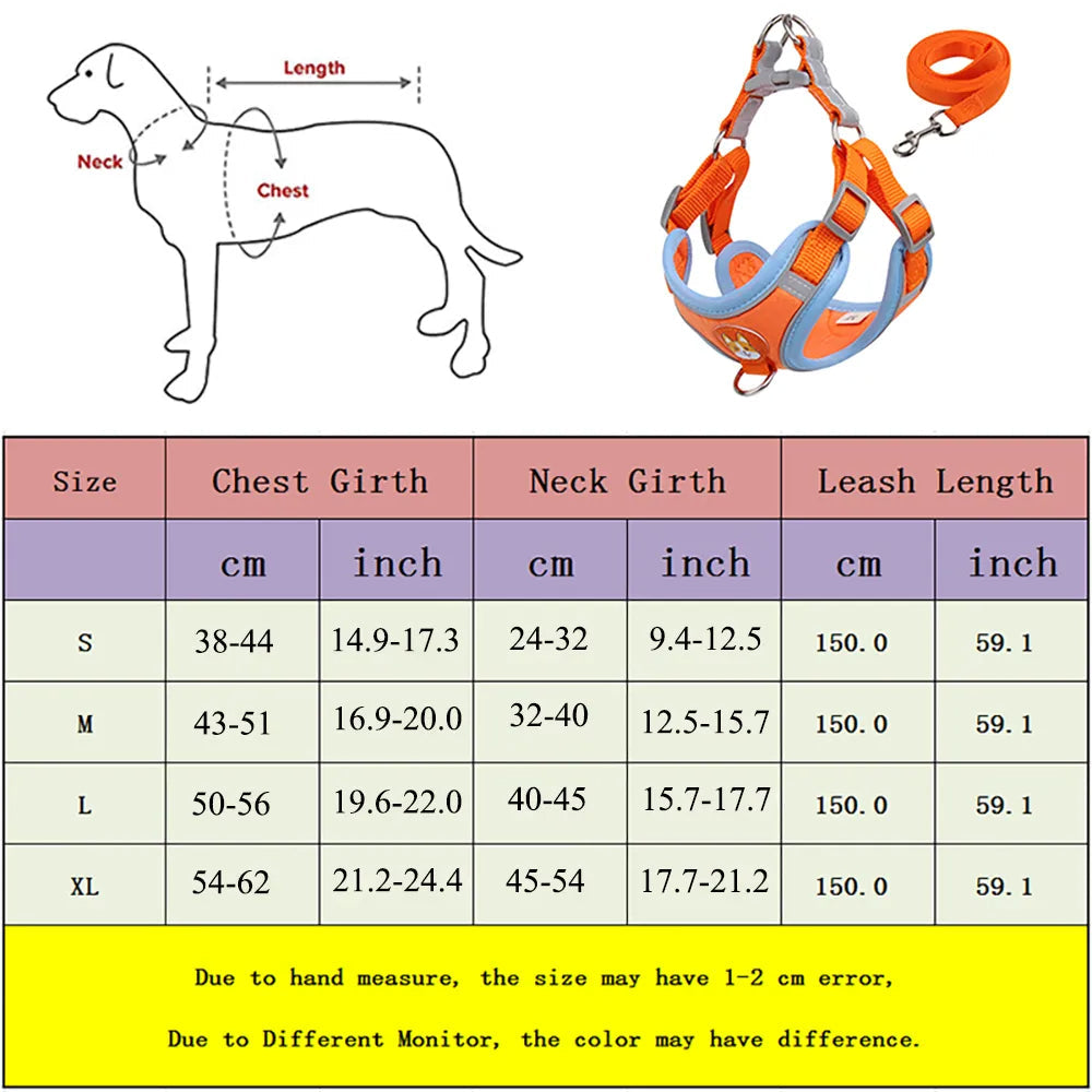 No Pull Harness and Leash set For Small Dogs