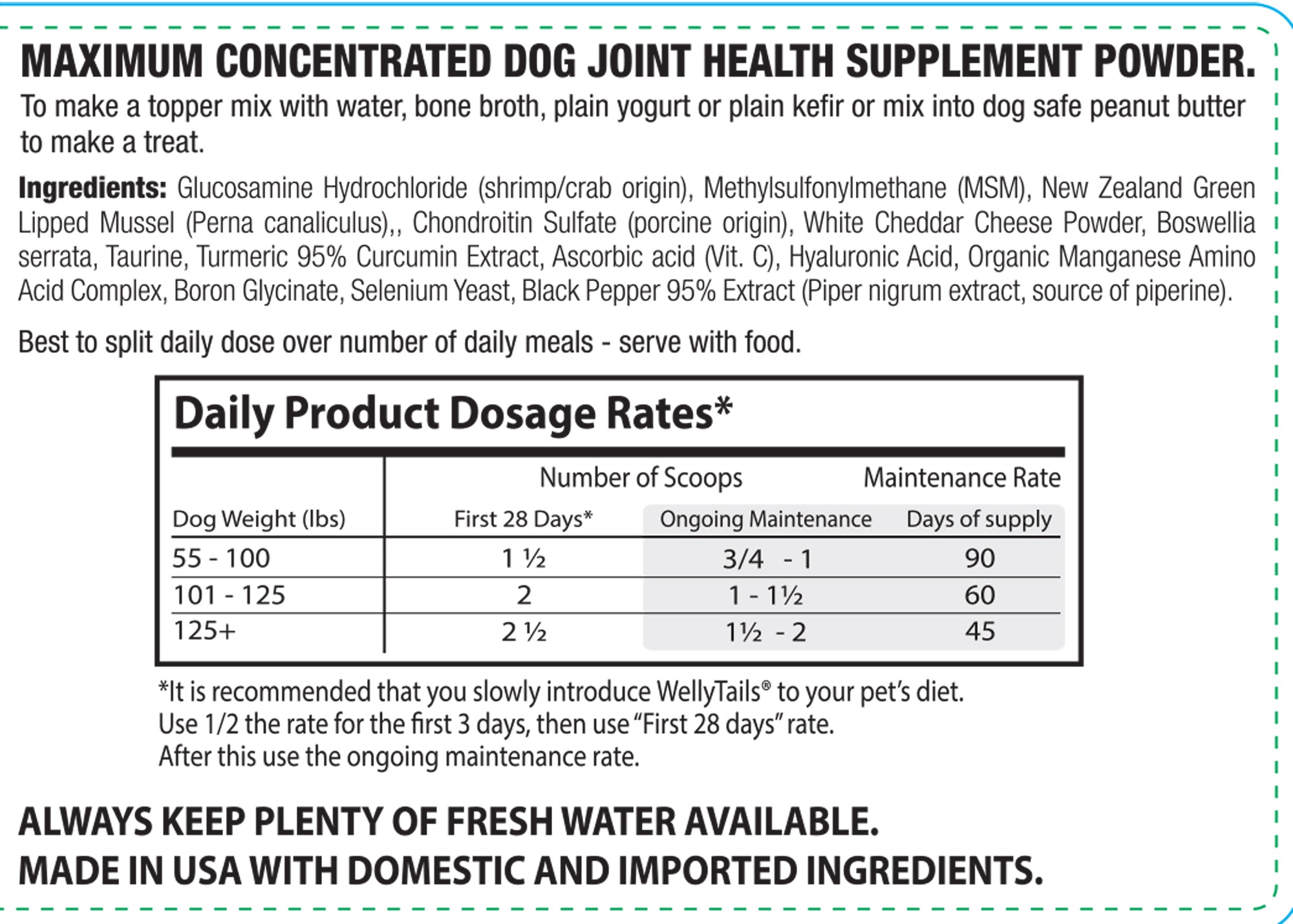 7 Way Hip & Joint MAXIMUM Dog Joint Supplement Made in USA