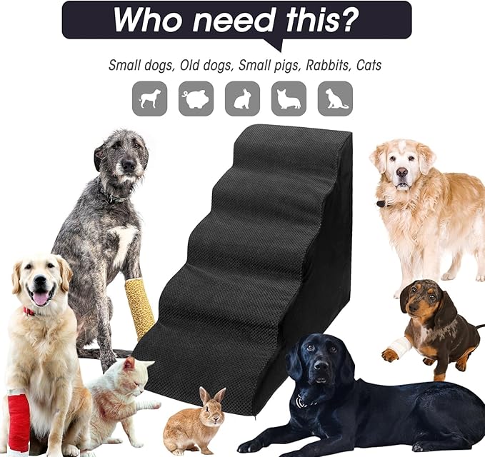 Dog Stairs&Steps for High Beds Up to 28&
